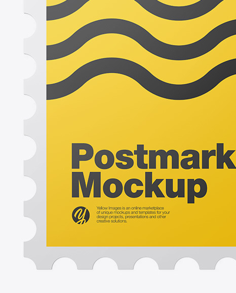 Square Postmark Mockup