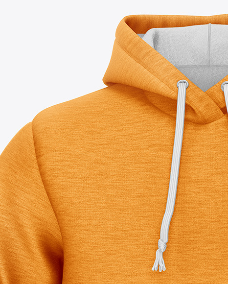 Melange Hoodie Mockup - Front View