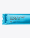 Metallic Stick Sachet Mockup