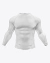 Men's Long Sleeve Jersey on Athletic Body Mockup