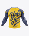 Men's Long Sleeve Jersey on Athletic Body Mockup