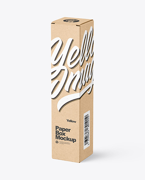 Kraft Paper Box Mockup - Puffer coat mockup