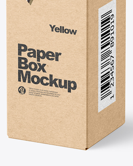 Kraft Paper Box Mockup