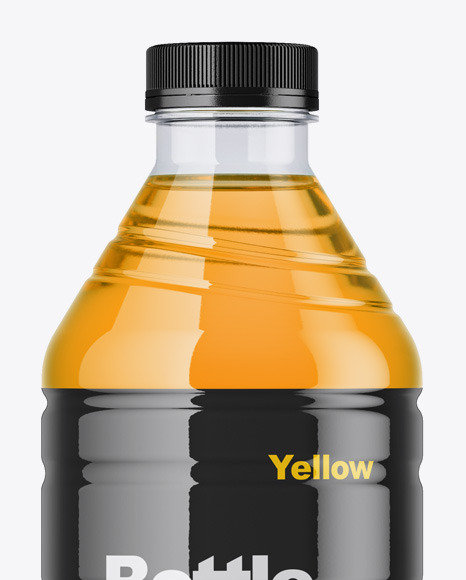 Orange Drink Bottle Mockup