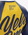 Men&#039;s Long Sleeve Jersey on Athletic Body Mockup