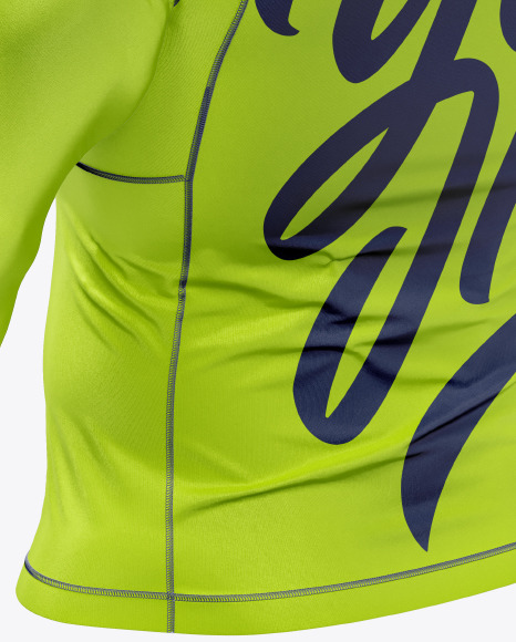 Men's Long Sleeve Jersey on Athletic Body Mockup