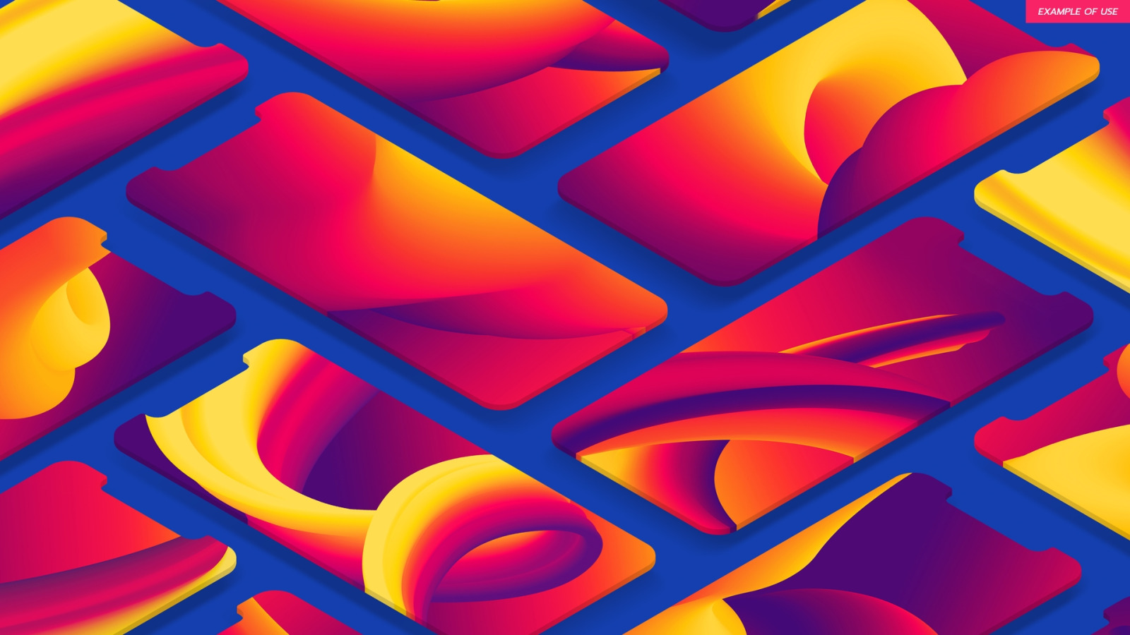 Abstract 3D Flow Backgrounds Vol.2