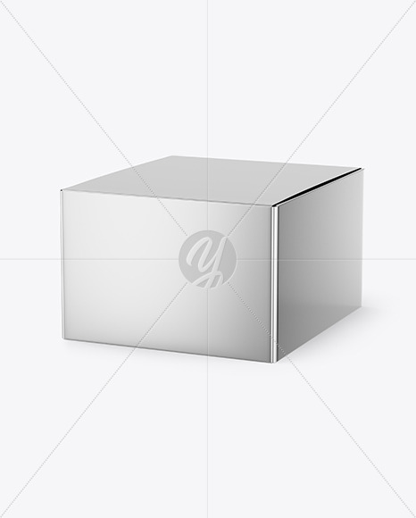 Metallized Paper Box Mockup