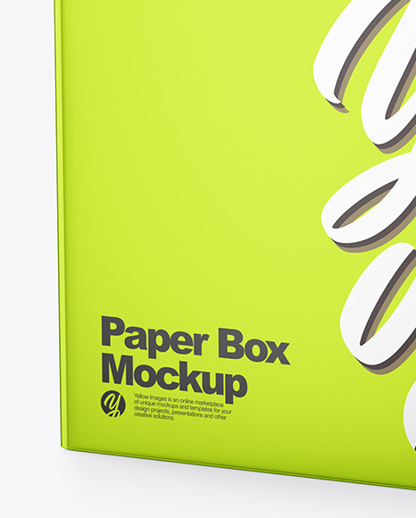 Metallized Paper Box Mockup