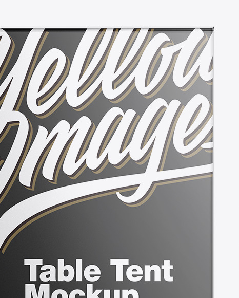 Matte Table Tent Mockup