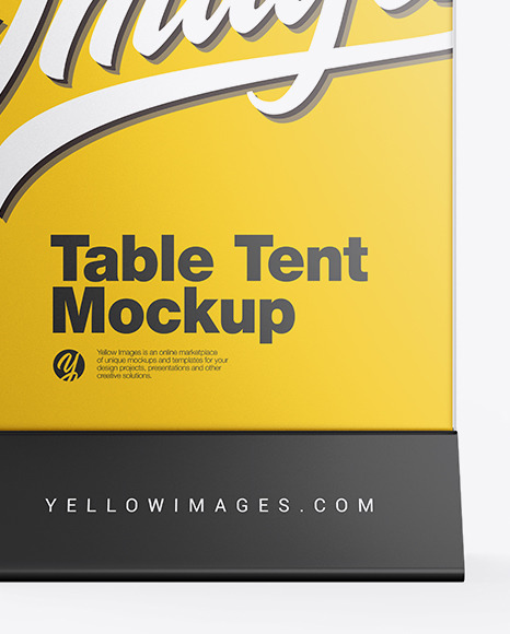 Matte Table Tent Mockup