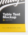 Matte Table Tent Mockup