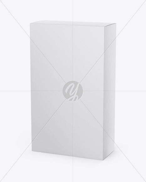 Paper Box Mockup - Half Side View