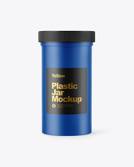 Matte Plastic Jar Mockup - Plastic jar mockup