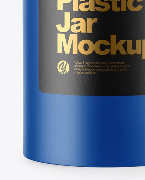 Matte Plastic Jar Mockup