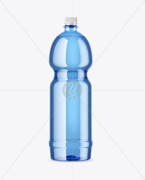PET Blue Bottle Mockup