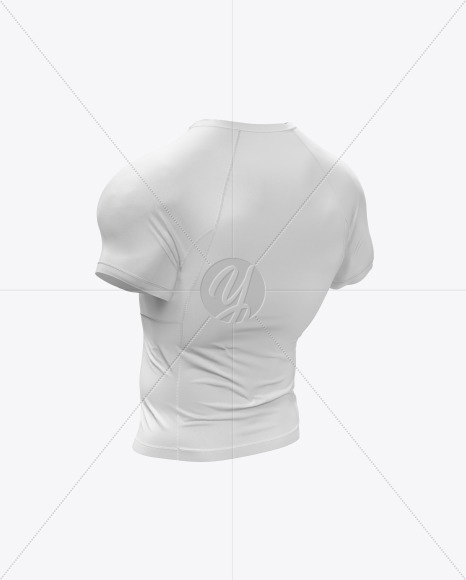 Men's Short Sleeve Jersey on Athletic Body Mockup