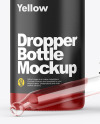 Opened Matte Dropper Bottle Mockup