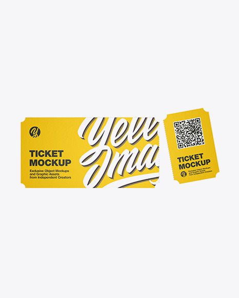 Paper Ticket Mockup