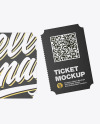 Paper Ticket Mockup