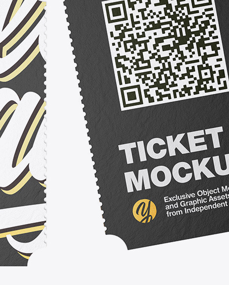 Paper Ticket Mockup