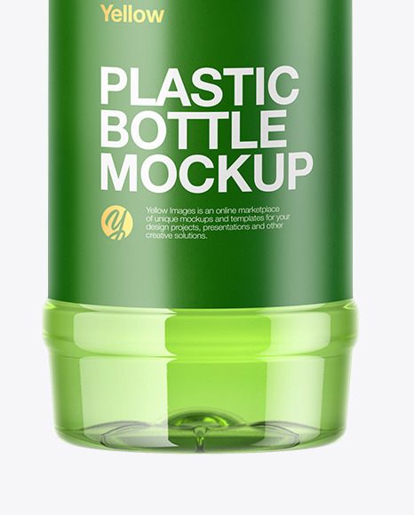 PET Clear Bottle Mockup