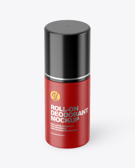 Closed Roll-on Deodorant Mockup - Upload+close