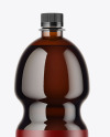 PET Amber Bottle Mockup
