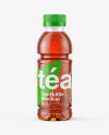 Tea Bottle with Condensation in Shrink Sleeve Mockup