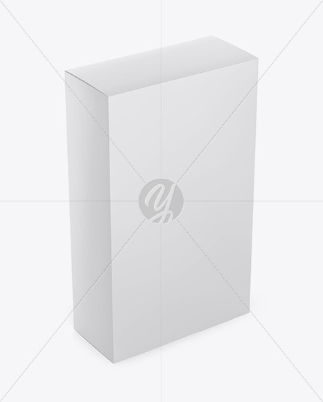 Paper Box Mockup - Half Side View