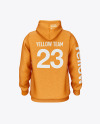 Melange Hoodie Mockup - Back View