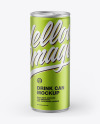 Matte Metallic Drink Can Mockup