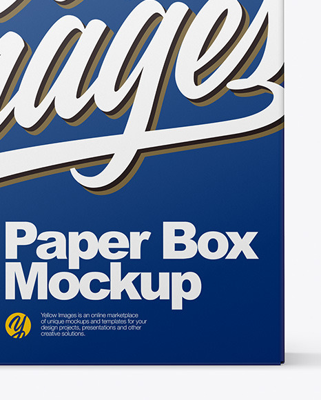 Opened Paper Box Mockup