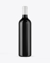 Dark Glass Wine Bottle Mockup