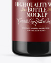 Dark Glass Wine Bottle Mockup