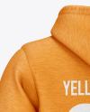 Melange Hoodie Mockup - Back Half Side View