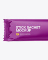 Glossy Stick Sachet Mockup