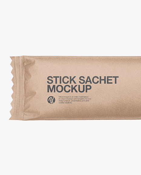 Kraft Stick Sachet Mockup