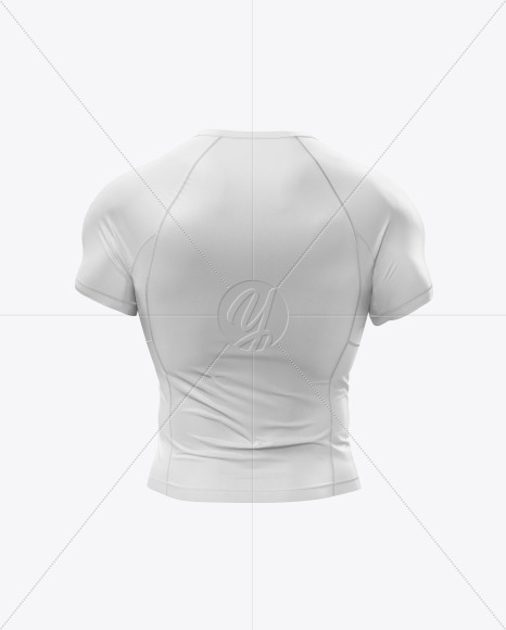 Men's Short Sleeve Jersey on Athletic Body Mockup