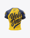 Men&#039;s Short Sleeve Jersey on Athletic Body Mockup