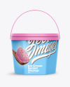 Matte Ice Cream Bucket Mockup