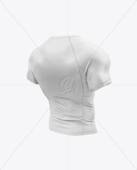 Men's Short Sleeve Jersey on Athletic Body Mockup