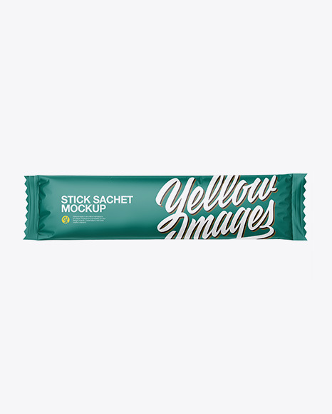 Matte Stick Sachet Mockup - Stick pack mockup