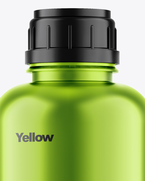 Metallic Bottle Mockup