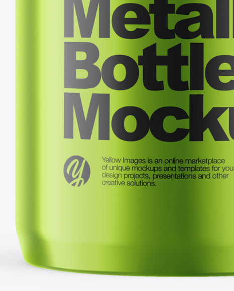 Metallic Bottle Mockup