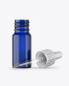 Opened Blue Dropper Bottle Mockup