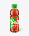 Tea Bottle with Condensation in Shrink Sleeve Mockup