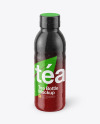 Tea Bottle with Condensation in Shrink Sleeve Mockup