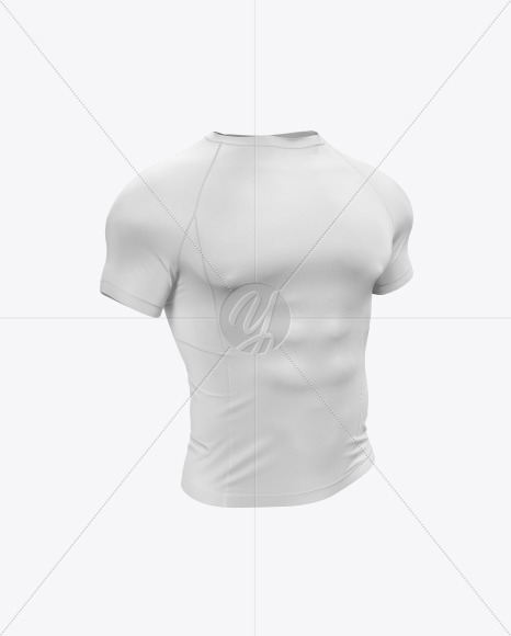 Men's Short Sleeve Jersey on Athletic Body Mockup