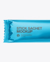 Metallic Stick Sachet Mockup